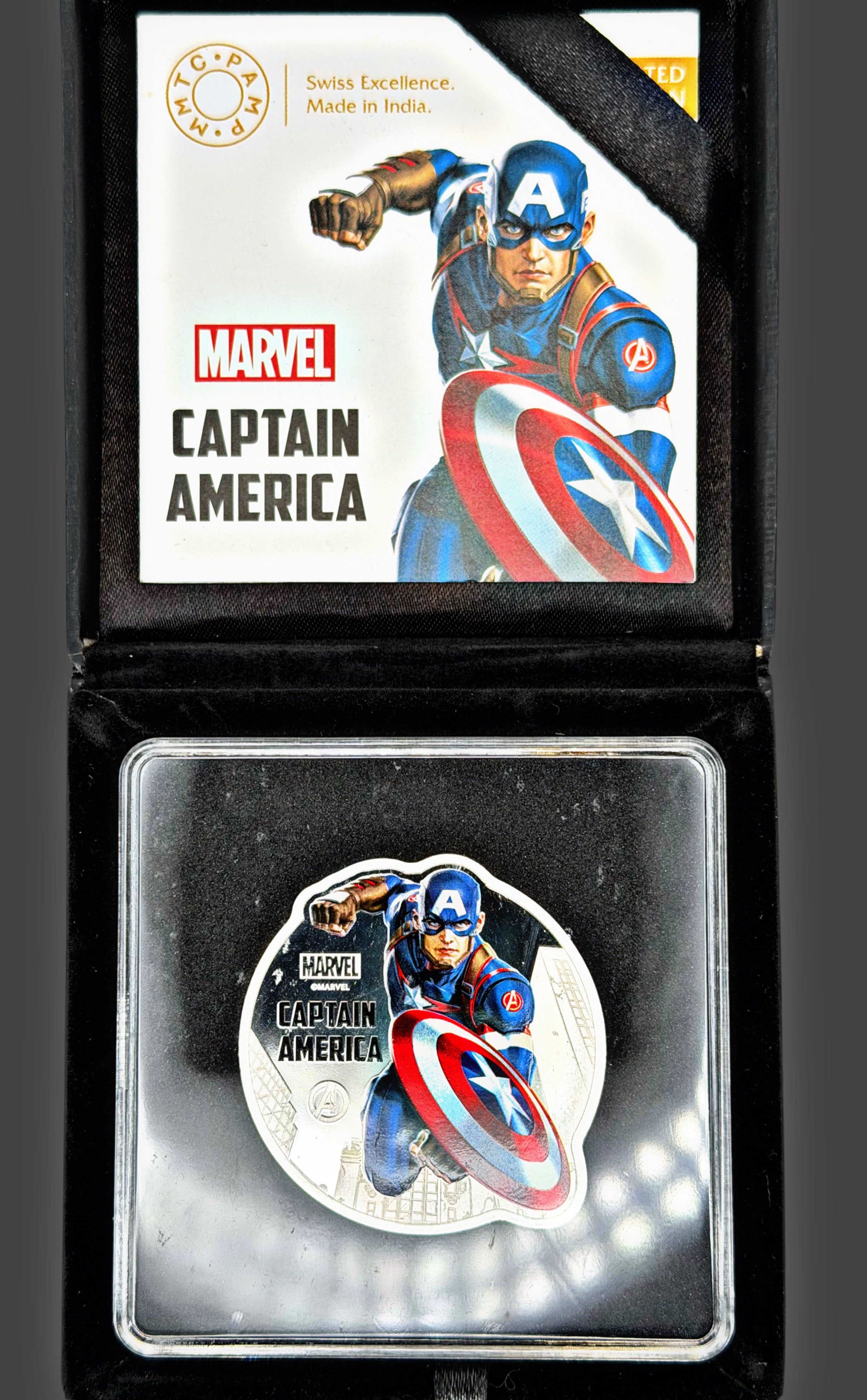 1oz PAMP Marvel ( Captain America )