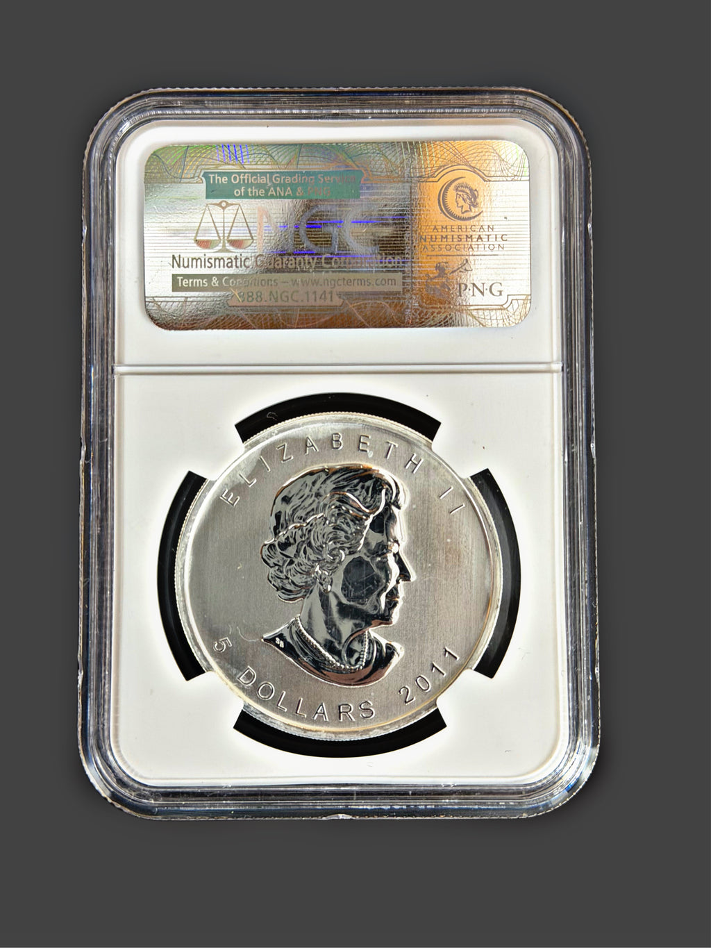 2011 Canada S$5 Grizzly Bear MS69