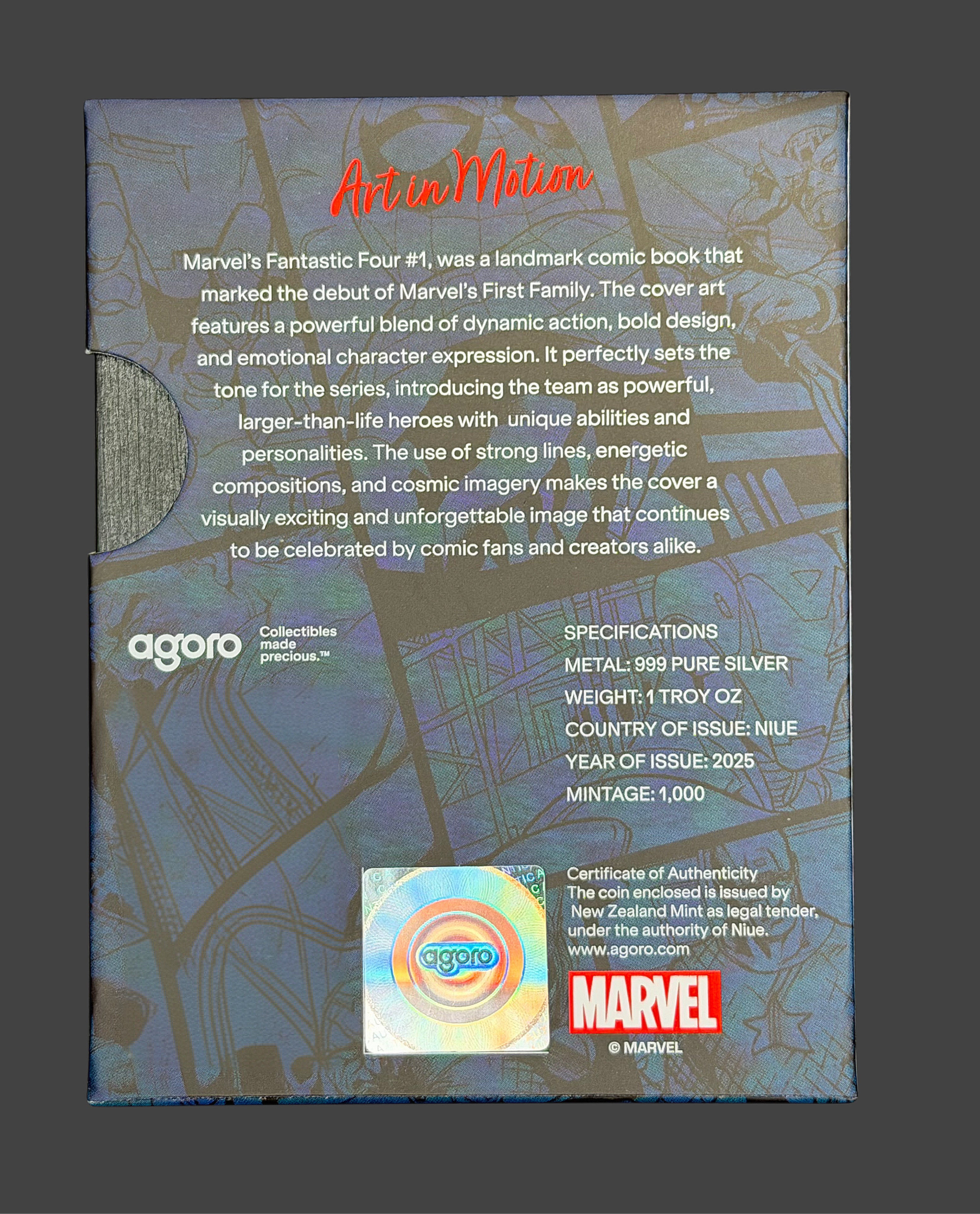 AGORO 1oz Comic ( Fantastic Four )