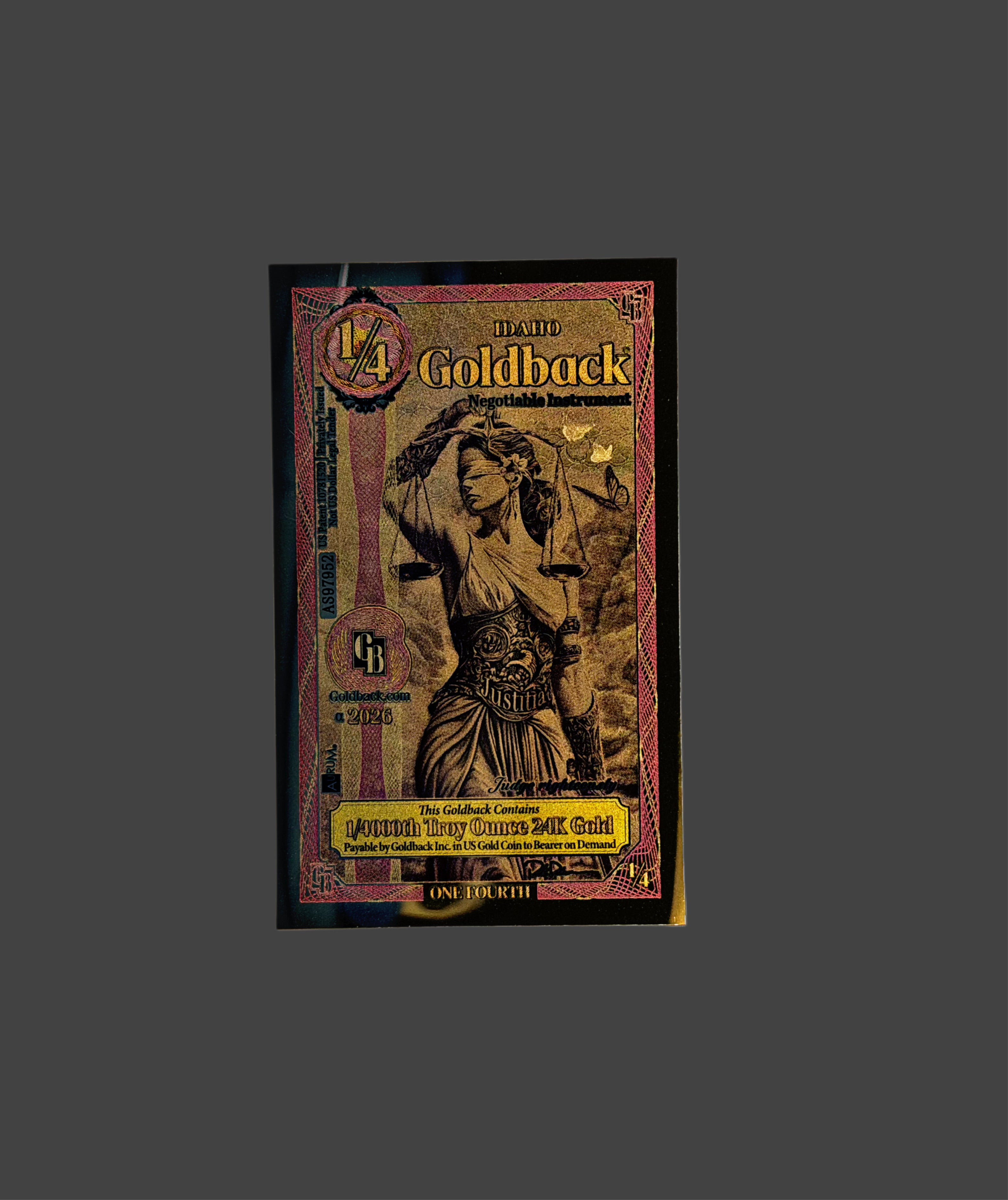 1/4 Idaho Goldback