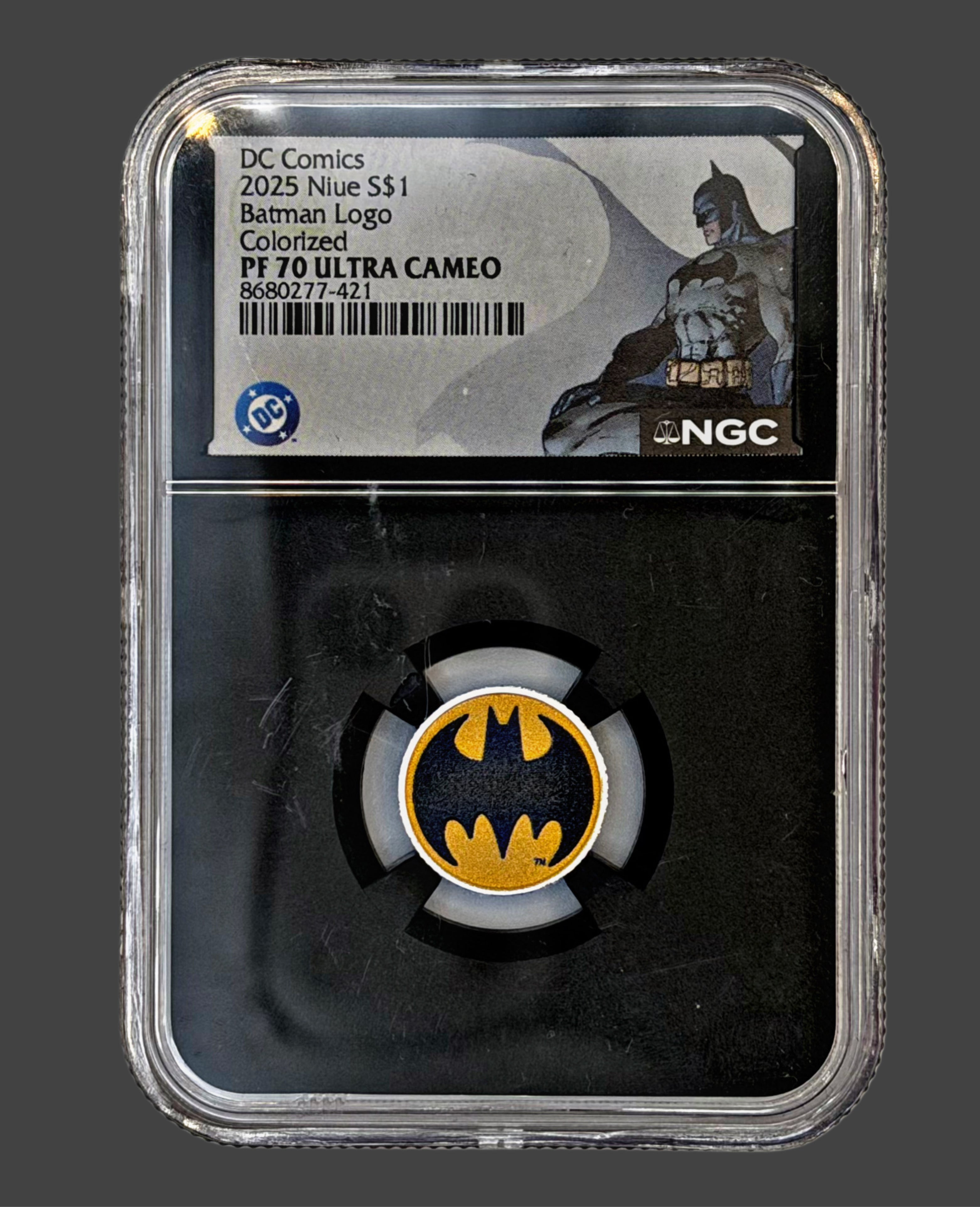 1/10oz Colorized Batman NIUE PF 70
